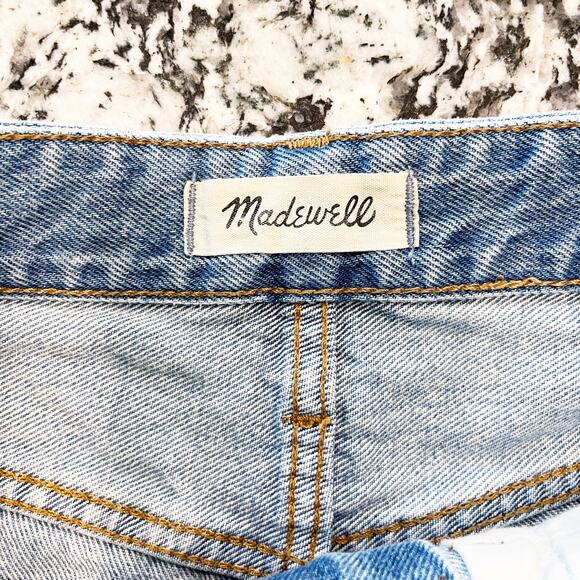 Madewell Relaxed Denim Shorts in Renfield Wash Destructed Edition - Picture 7 of 10